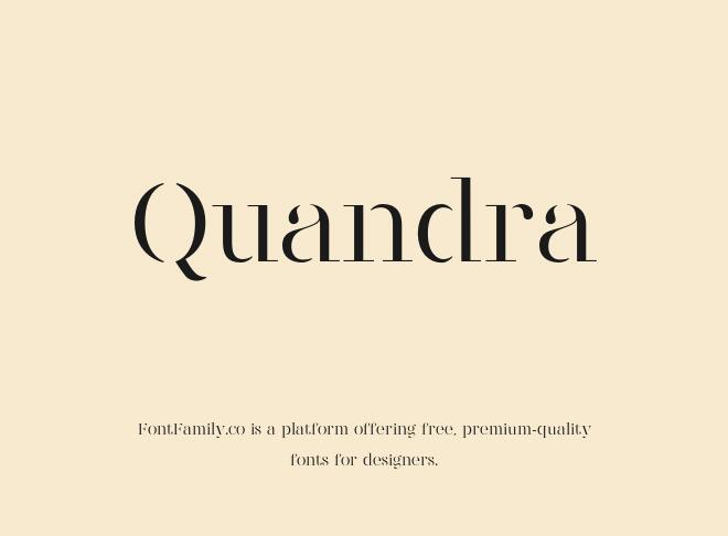 Quandra Font