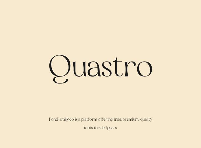 Quastro Font