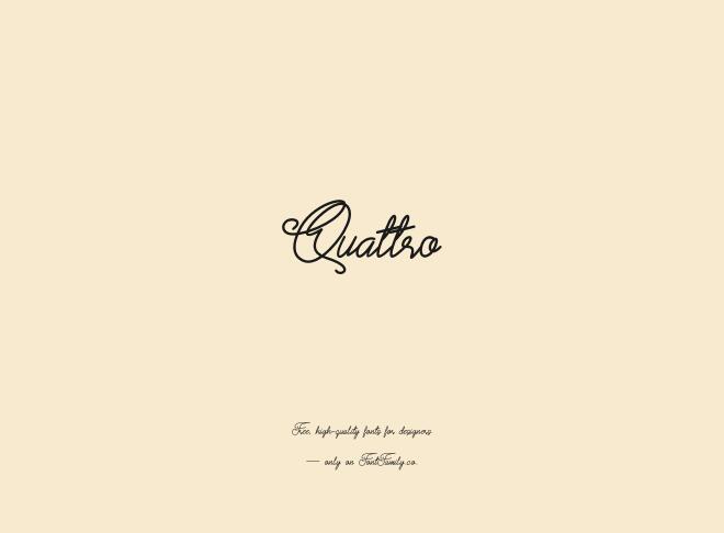 Quattro Font