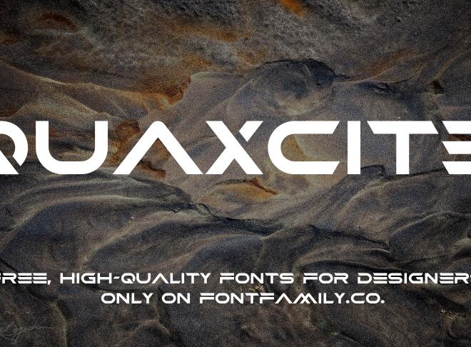 Quaxcite Font