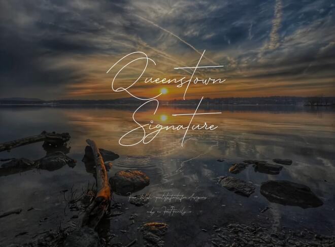Queenstown Signature Font