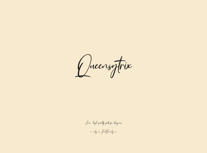 Queensytrix Font