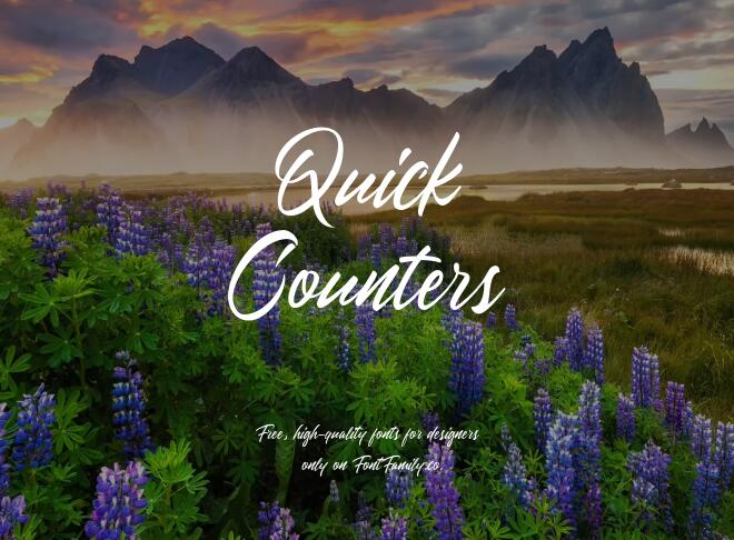 Quick Counters Font