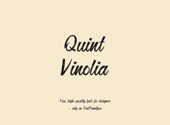 Quint Vinolia Font
