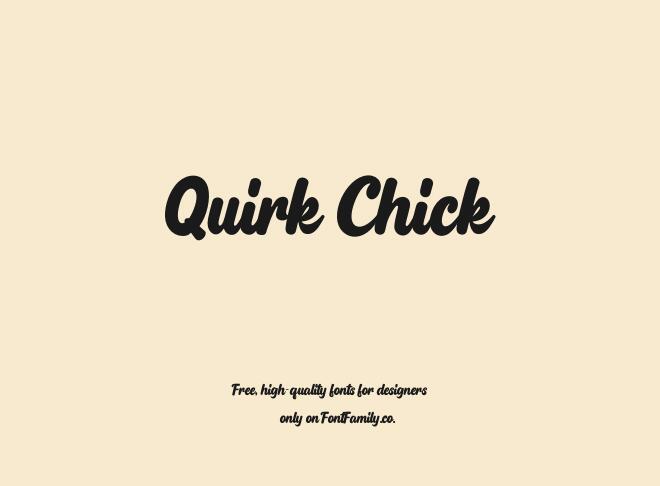 Quirk Chick Font