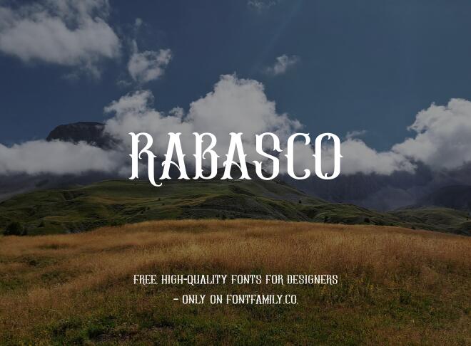 Rabasco Font