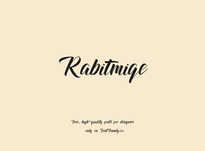 Rabitmiqe Font