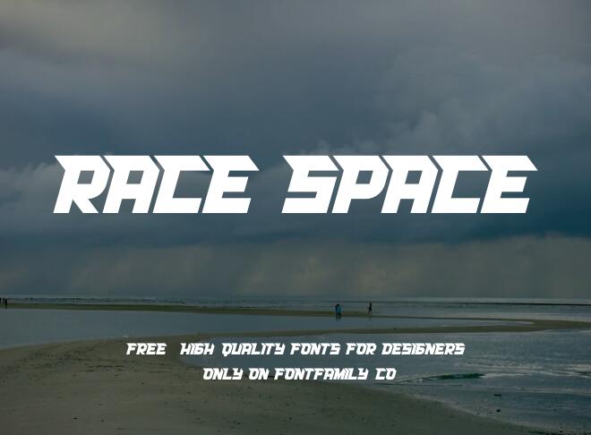 Race Space Font