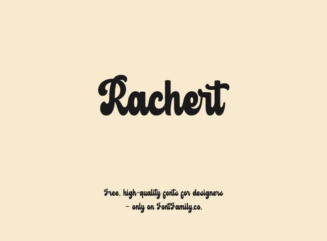 Rachert Font
