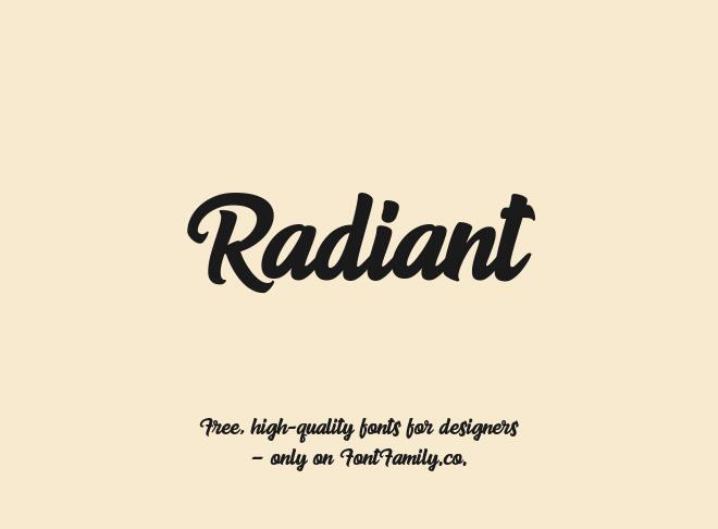 Radiant Font