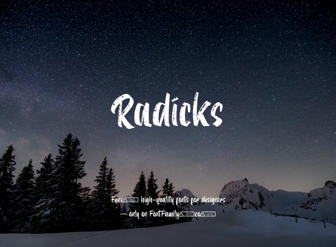 Radicks Font