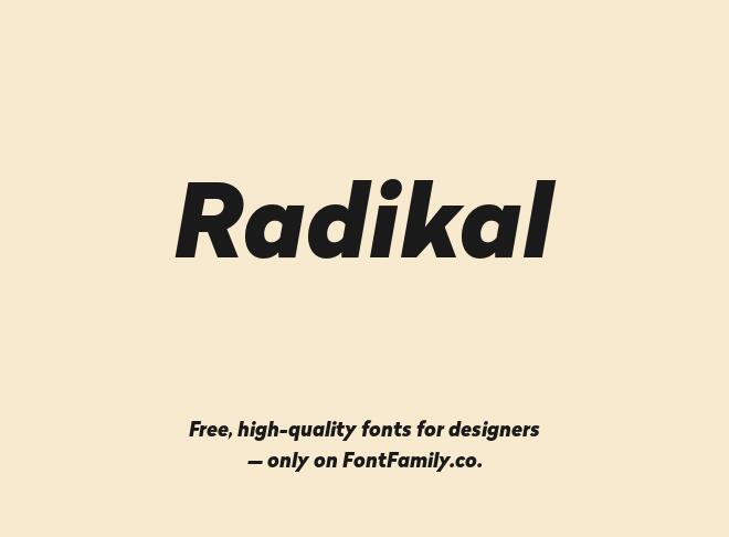 Radikal Font