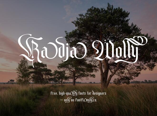 Radja Wolly Font