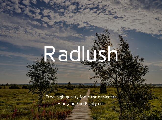 Radlush Font Family