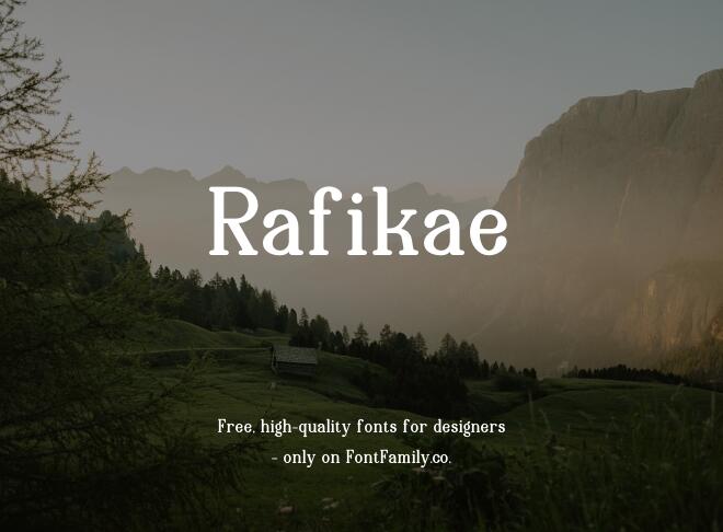 Rafikae Font