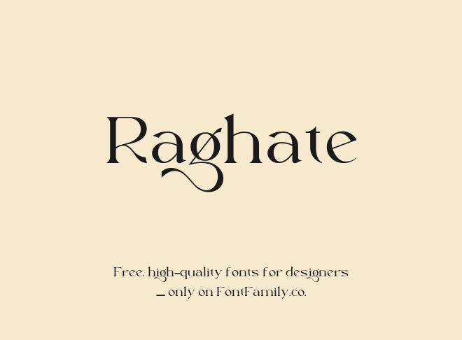 Raghate Font