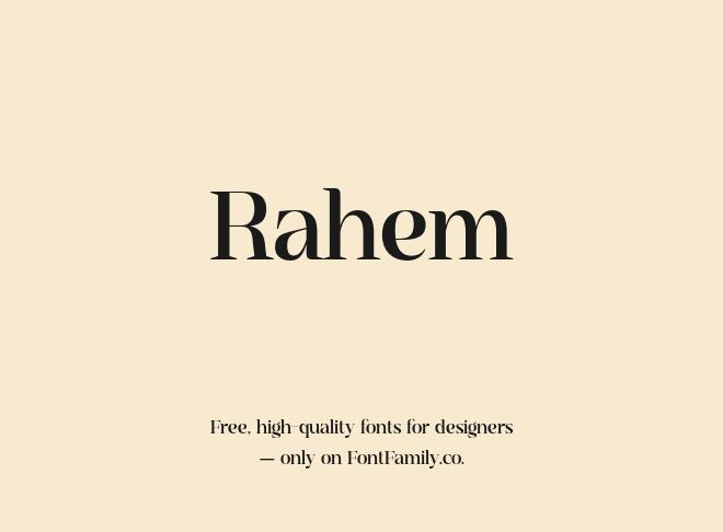 Rahem Font