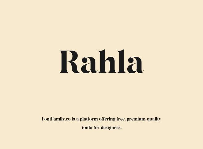 Rahla Font