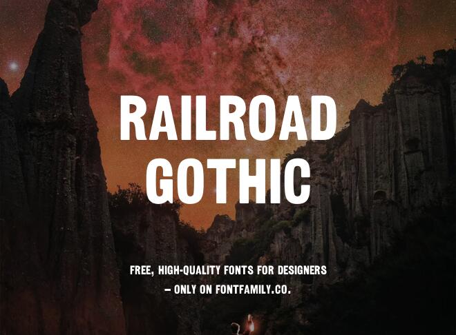 Railroad Gothic Font