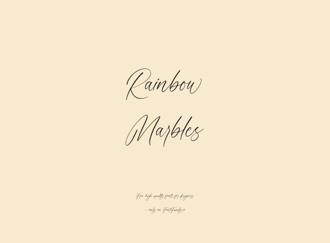 Rainbow Marbles Font