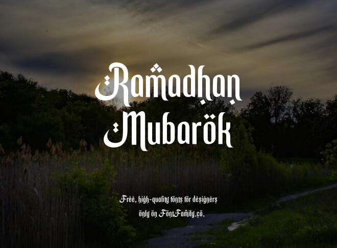Ramadhan Mubarok Font
