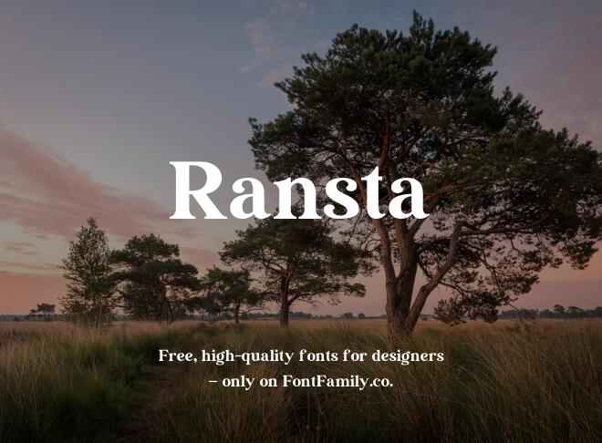 Ransta Font