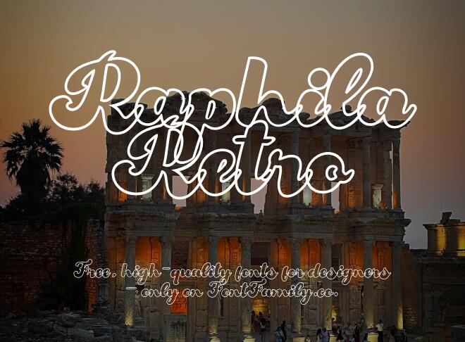 Raphila Retro Font