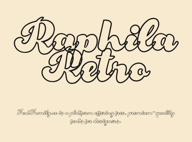 Raphila Retro Font