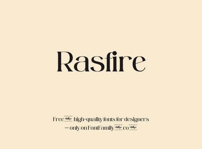 Rasfire Font