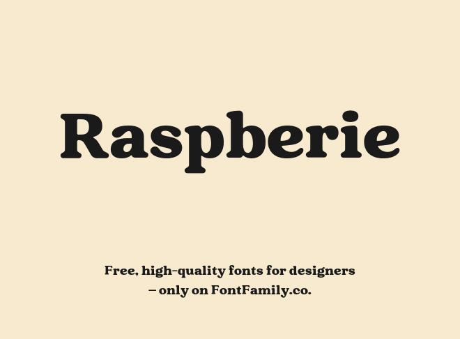 Raspberie Font