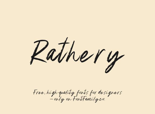 Rathery Font