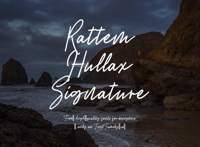 Rattem Hullax Signature Font
