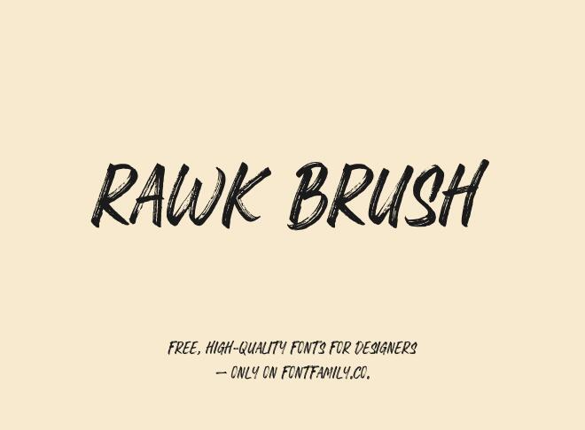 Rawk Brush Font