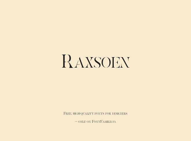 Raxsoen Font