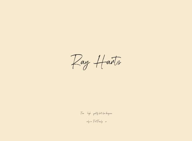 Ray Harts Font