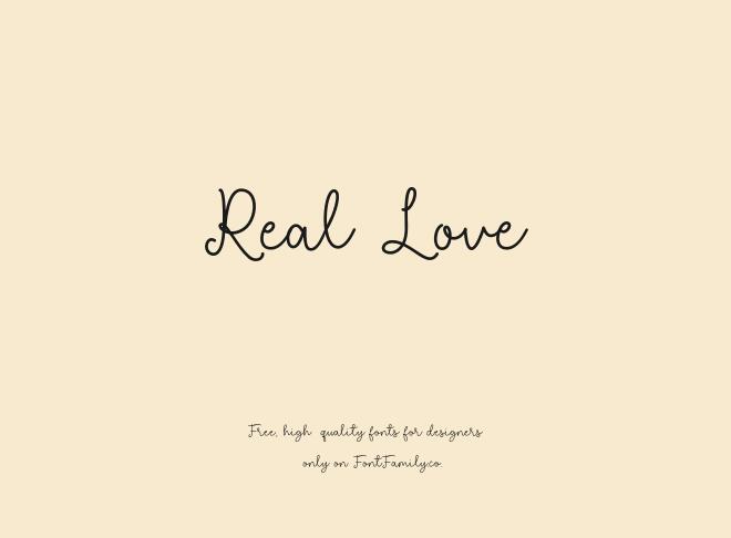 Real Love Font