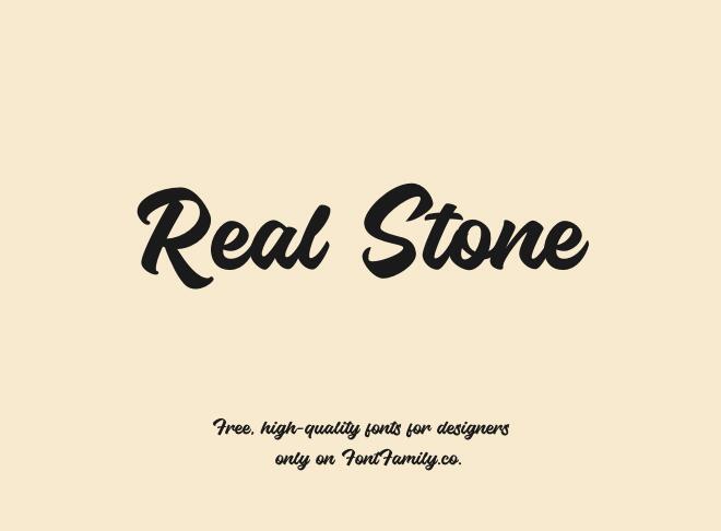 Real Stone Font