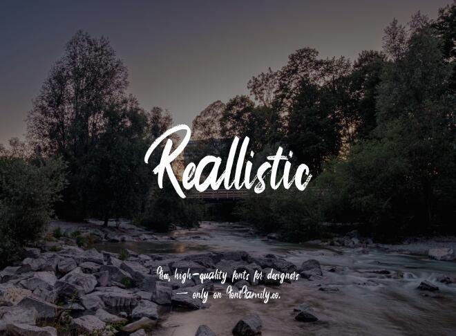 Reallistic Font