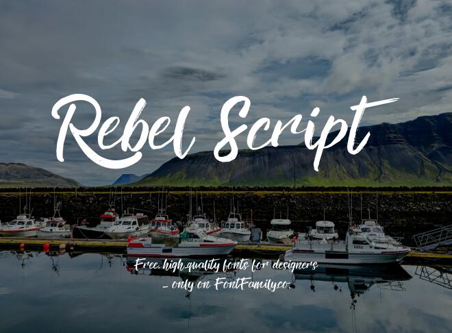 Rebel Script Font