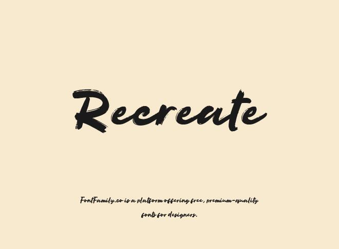 Recreate Font