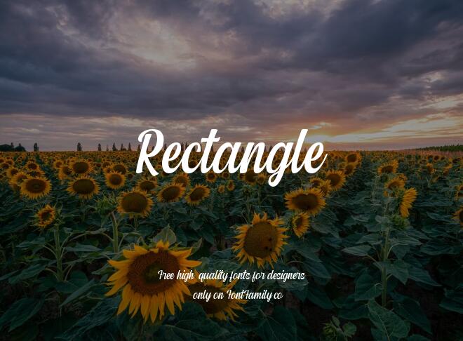 Rectangle Font