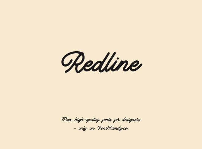 Redline Font