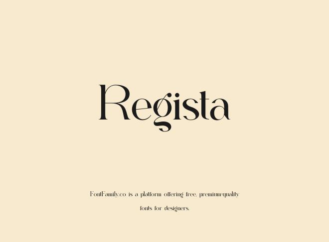 Regista Font