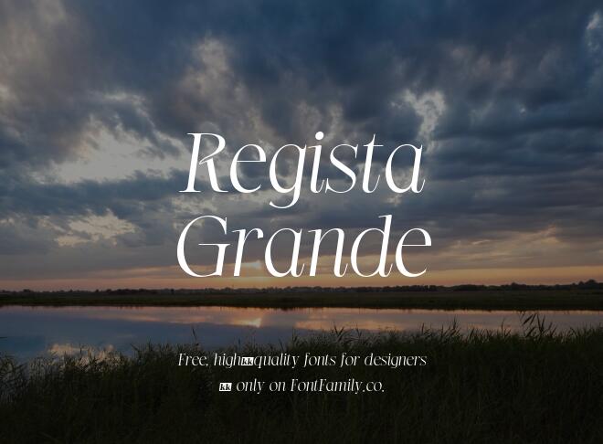 Regista Grande Font