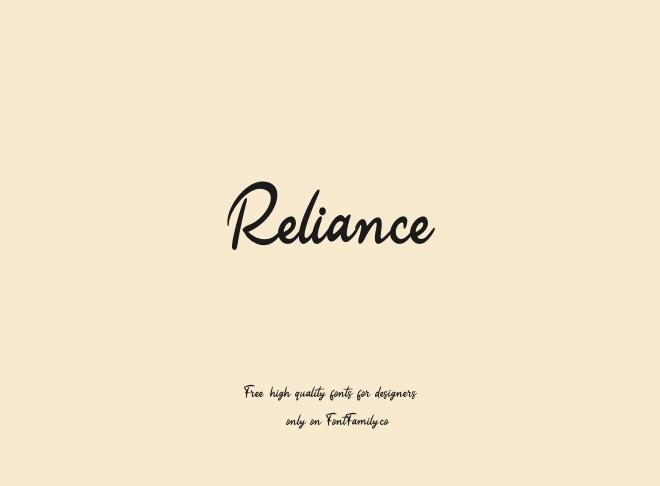 Reliance Font