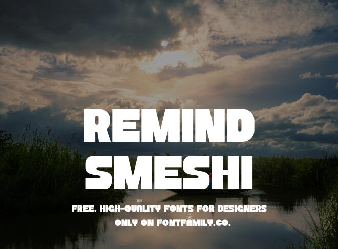 Remind Smeshi Font