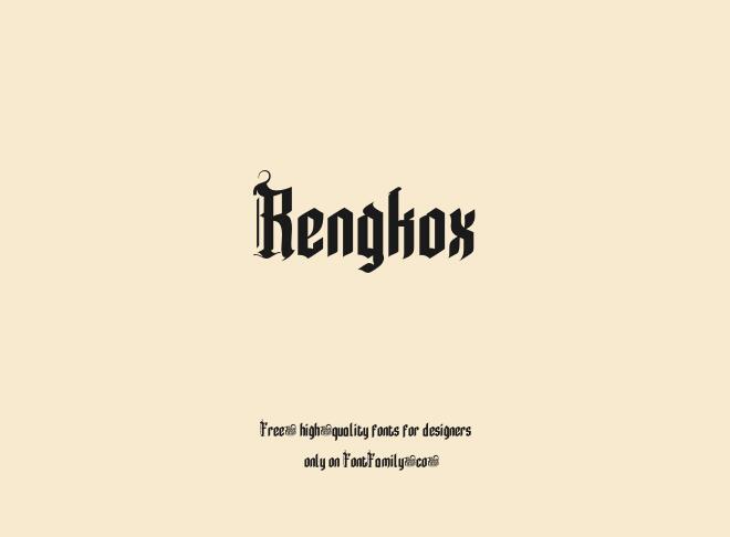 Rengkox Font