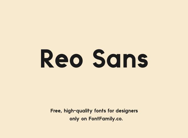 Reo Sans Font