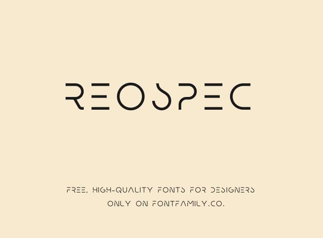 Reospec Font