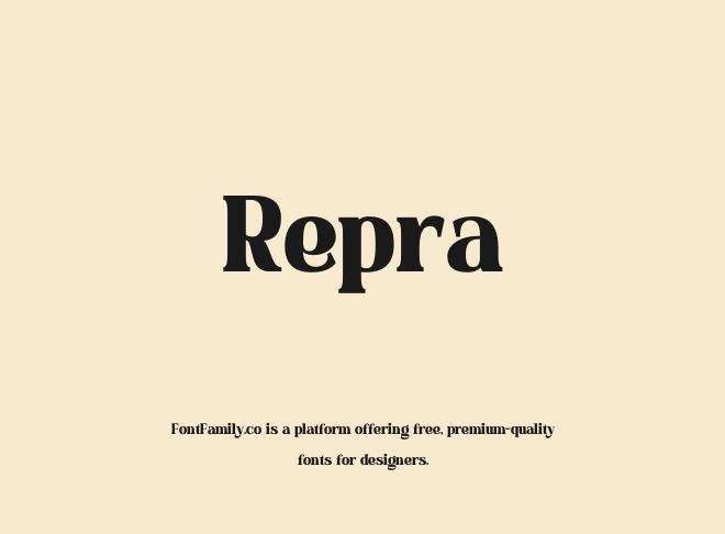 Repra Font